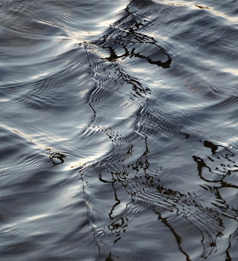 Inky River Water Pattern - Art Photography by Allison Maltese